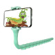 Гнучкий тримач для телефону з універсальними присосками Cute Worm Lazy Holder. Колір блакитний