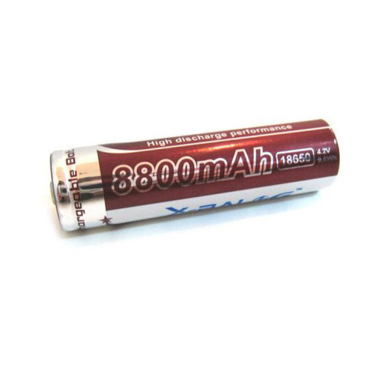 Літієвий акумулятор 18650 X-Balog 8800mAh 4.2V Li-ion літієва акумуляторна батарейка для ліхтариків