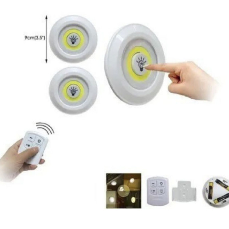 Набір із трьох LED Ламп BAILONG BL-1012 з Пультом та Таймером Відключення Два Режими Яскравості