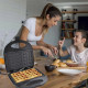 Вафельниця Domotec MS-7705 електрична з антипригарним покриттям 1000 Вт