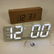 Годинник настільний LY-1089 з білим підсвічуванням LED білий, Годинник електронний світиться, Електронний годинник VST