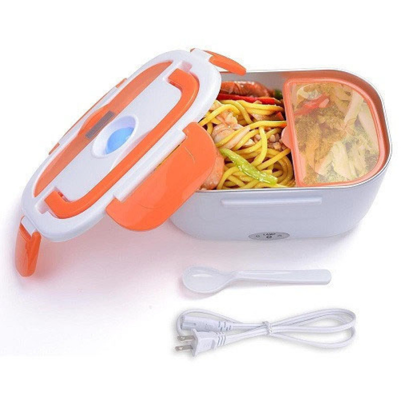 Ланч бокс електричний із підігрівом Lunch Heater 220 V Pro. Колір: помаранчевий