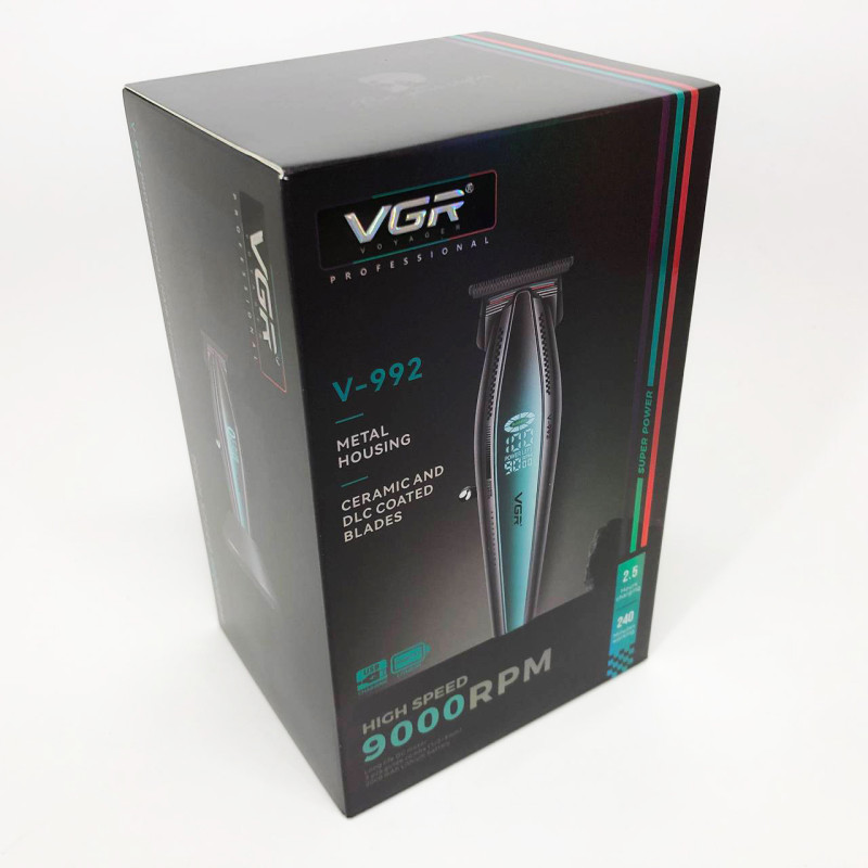 Машинка для стрижки волосся з потужним мотором XPRO VGR V-992 з насадками 1-2-3 мм