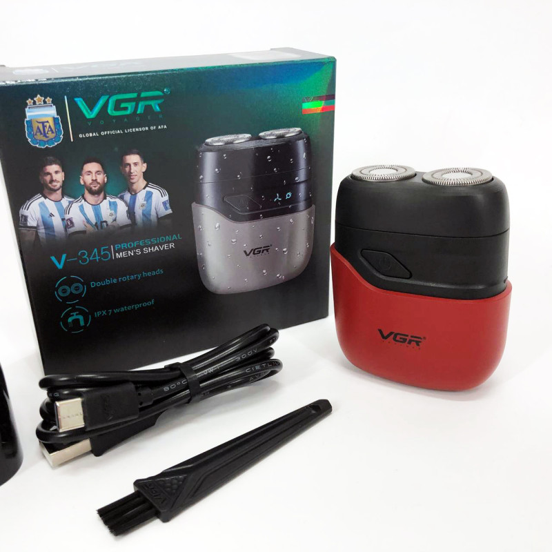 Електробритва VGR V-345. Колір: червоний