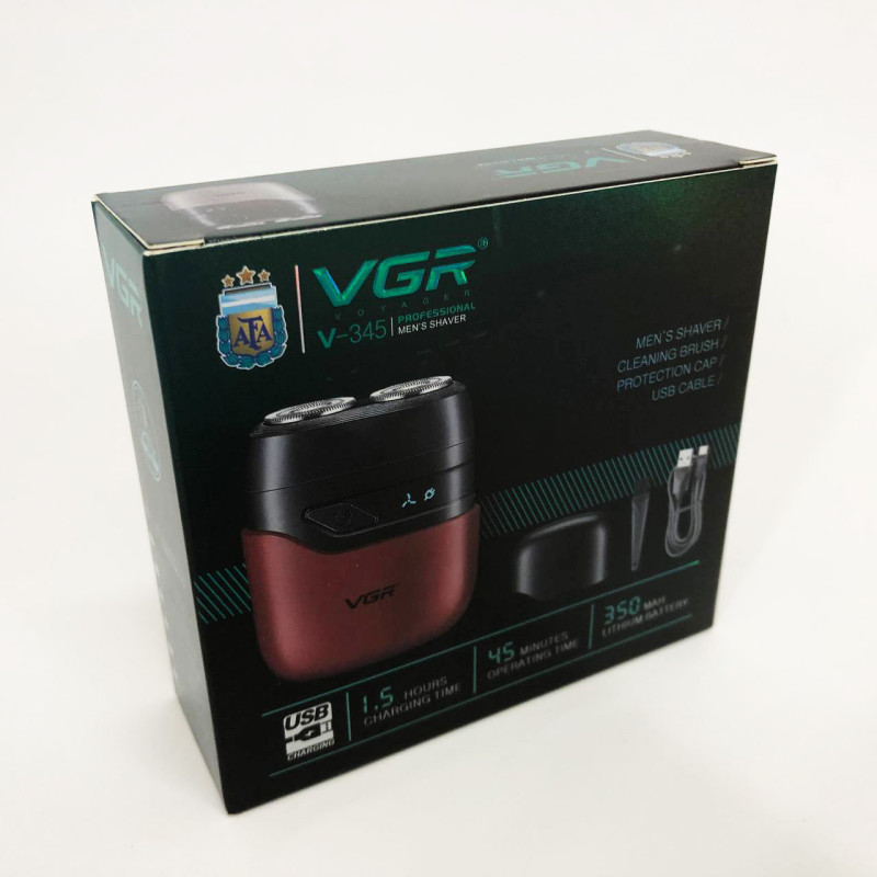 Електробритва VGR V-345. Колір: червоний
