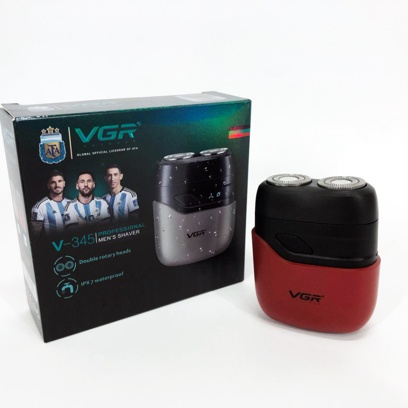 Електробритва VGR V-345. Колір: червоний