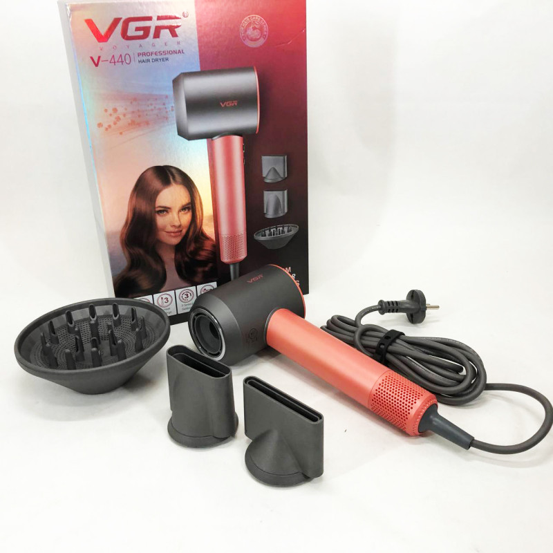 Фен професійний VGR V-440. Колір: оранжевий