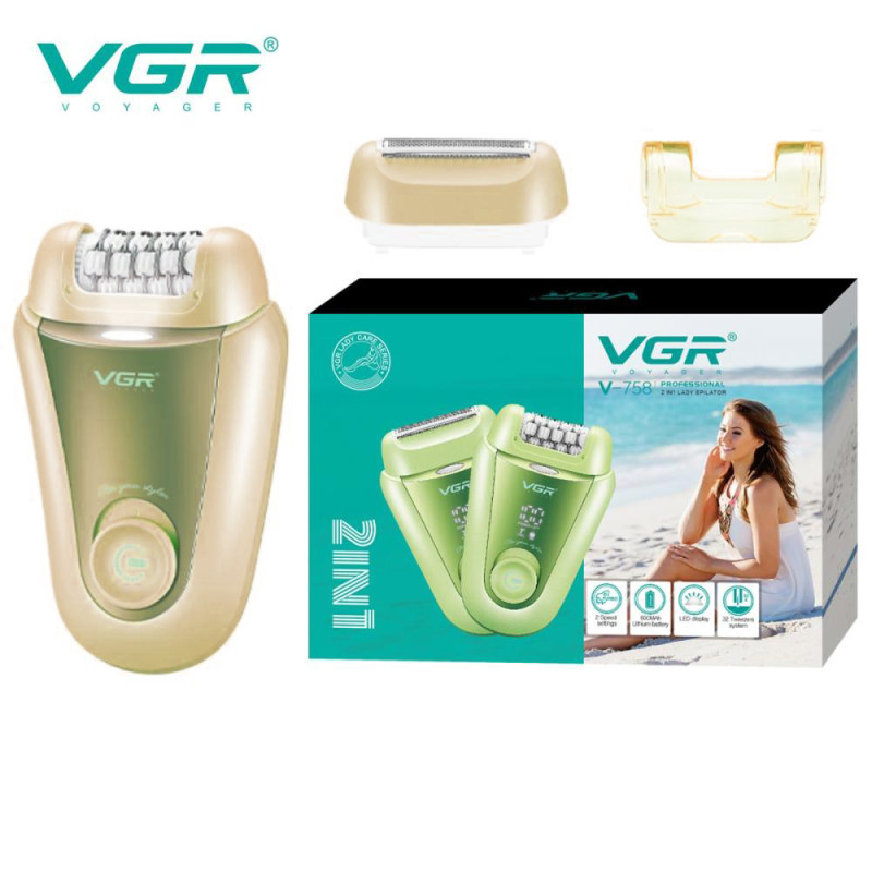 Епілятор VGR 2 до 1 V-758. Колір: жовтий