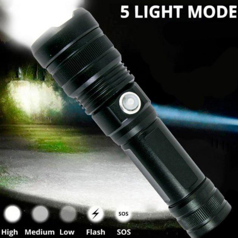 Ручной аккумуляторный светодиодный фонарь Police X-Balog BL-1827-P90