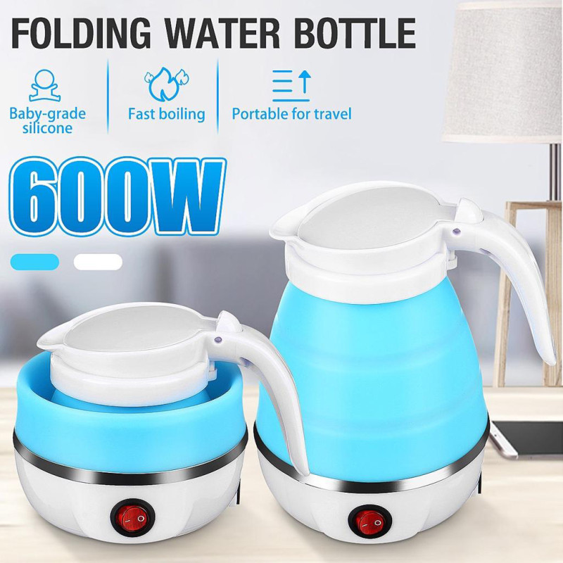 Електрочайник складаний Travel Folding 600ml. Колір: блакитний