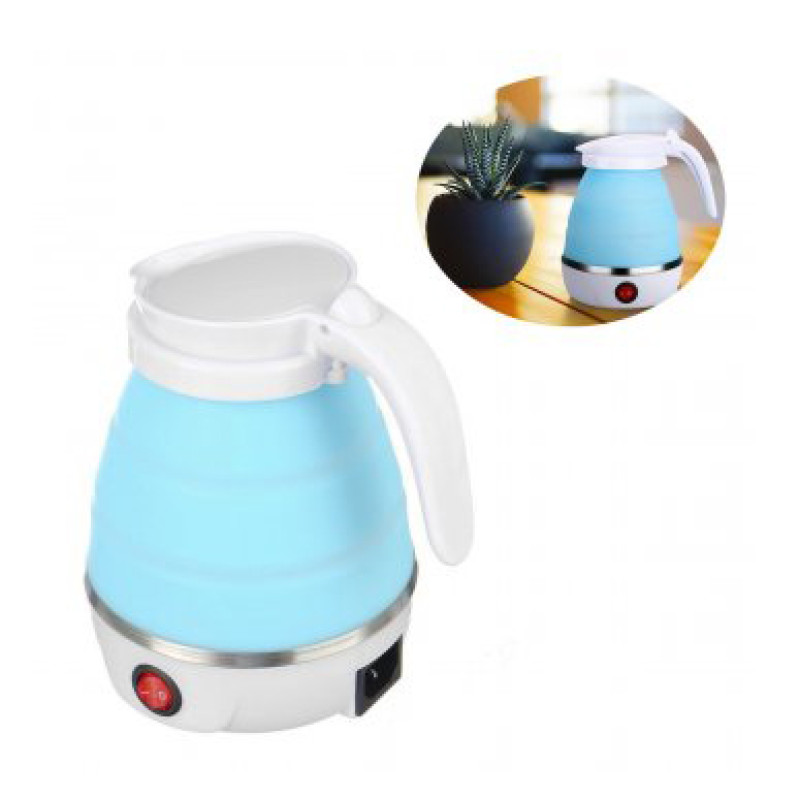 Електрочайник складаний Travel Folding 600ml. Колір: блакитний