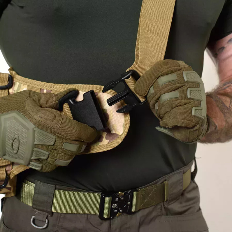 Сумка-рюкзак через плече з Cordura 900D, камуфляж, трансформер, MOLLE