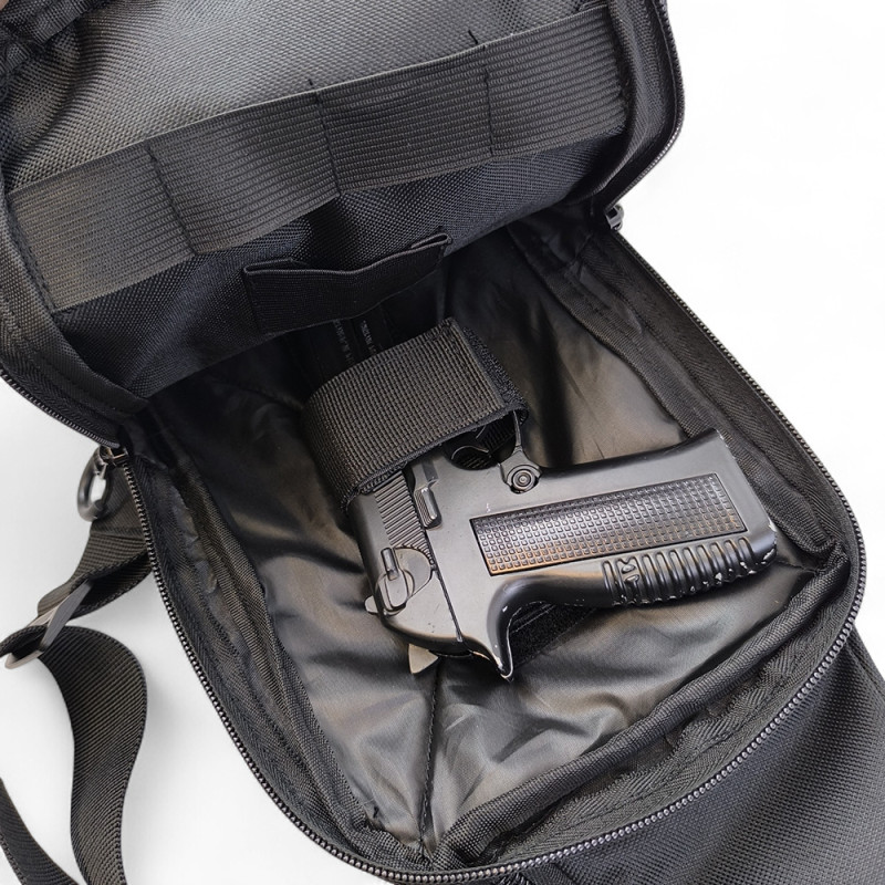 Сумка на плече з кобурою, система MOLLE, патч-панель, Cordura