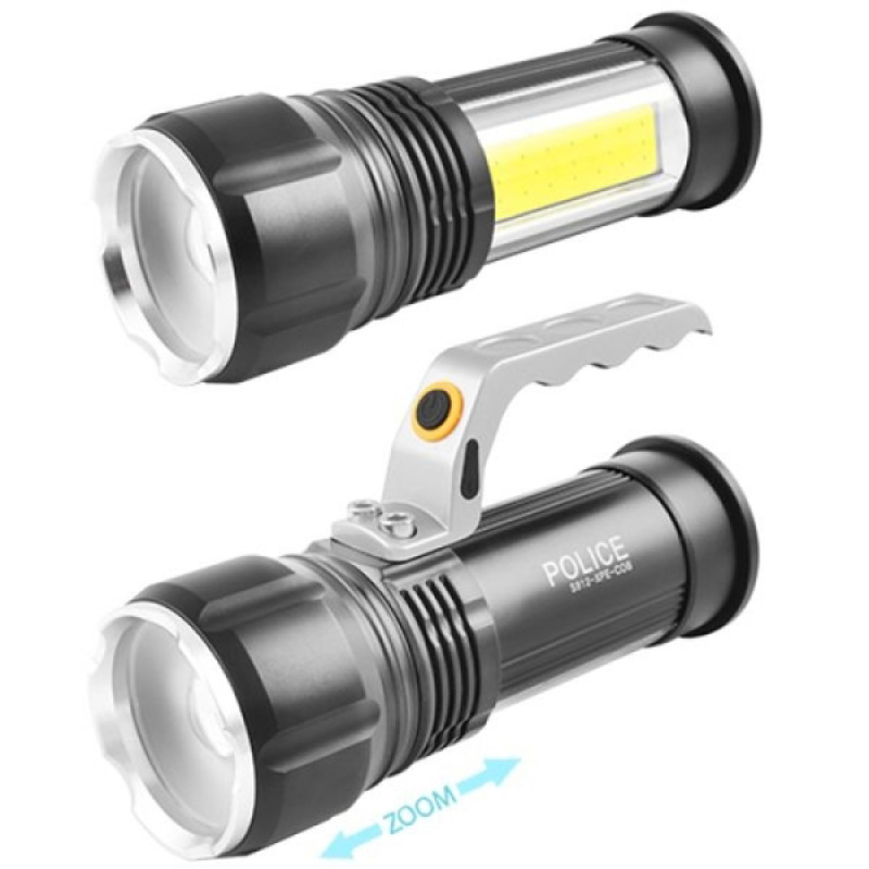 ліхтар-прожектор Bailong S912-XPE+COB(white+red) 2 режими роботи