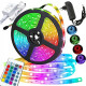 Світлодіодна стрічка SMD 5050 RGB LED 5 м IP65 з bluetooth wifi контролем. USB підключення