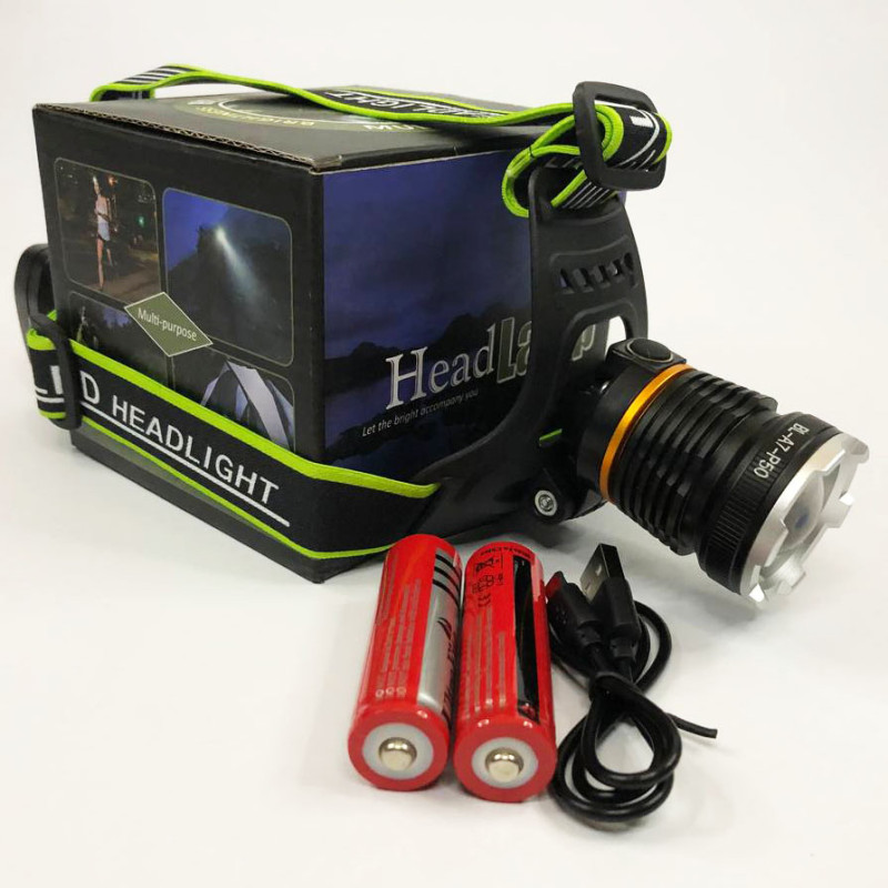ліхтар Bailong BL-A7-P50, zoom, microUSB, 2х18650, 3 режими