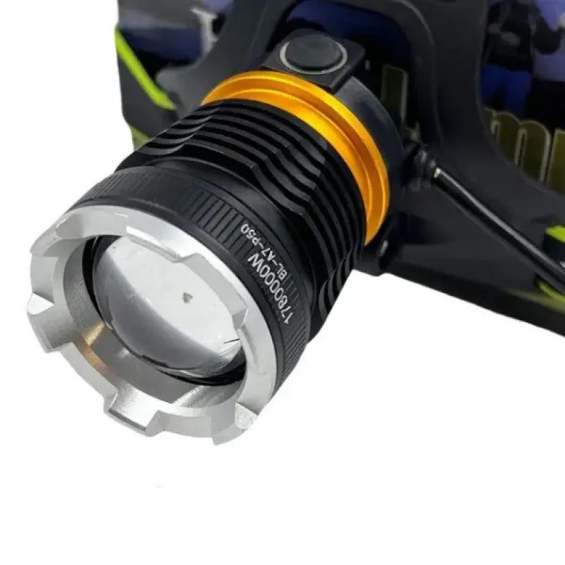 ліхтар Bailong BL-A7-P50, zoom, microUSB, 2х18650, 3 режими
